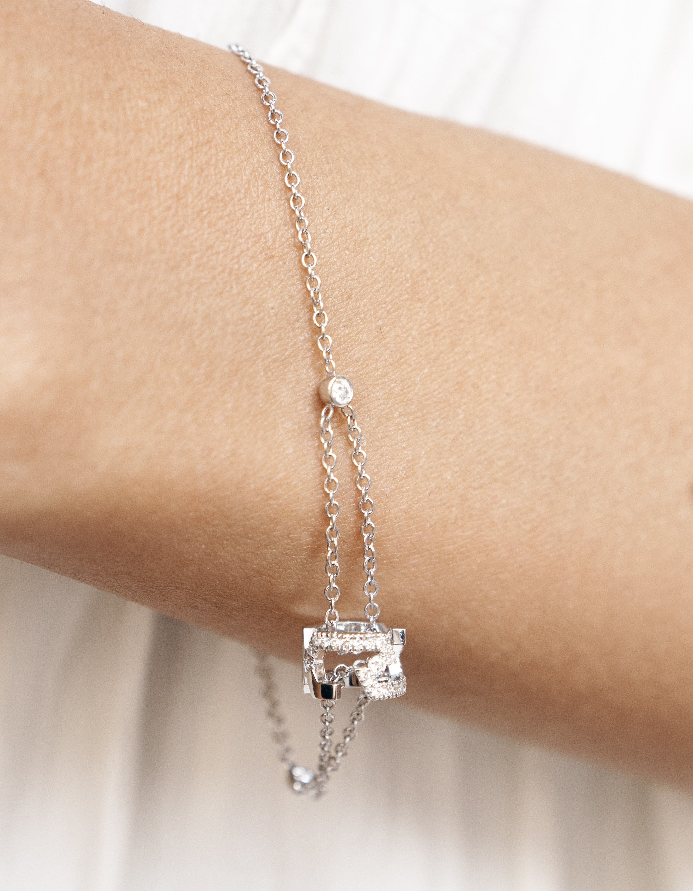ROOTS MUSE DUET BRACELET - HALF PAVÉ