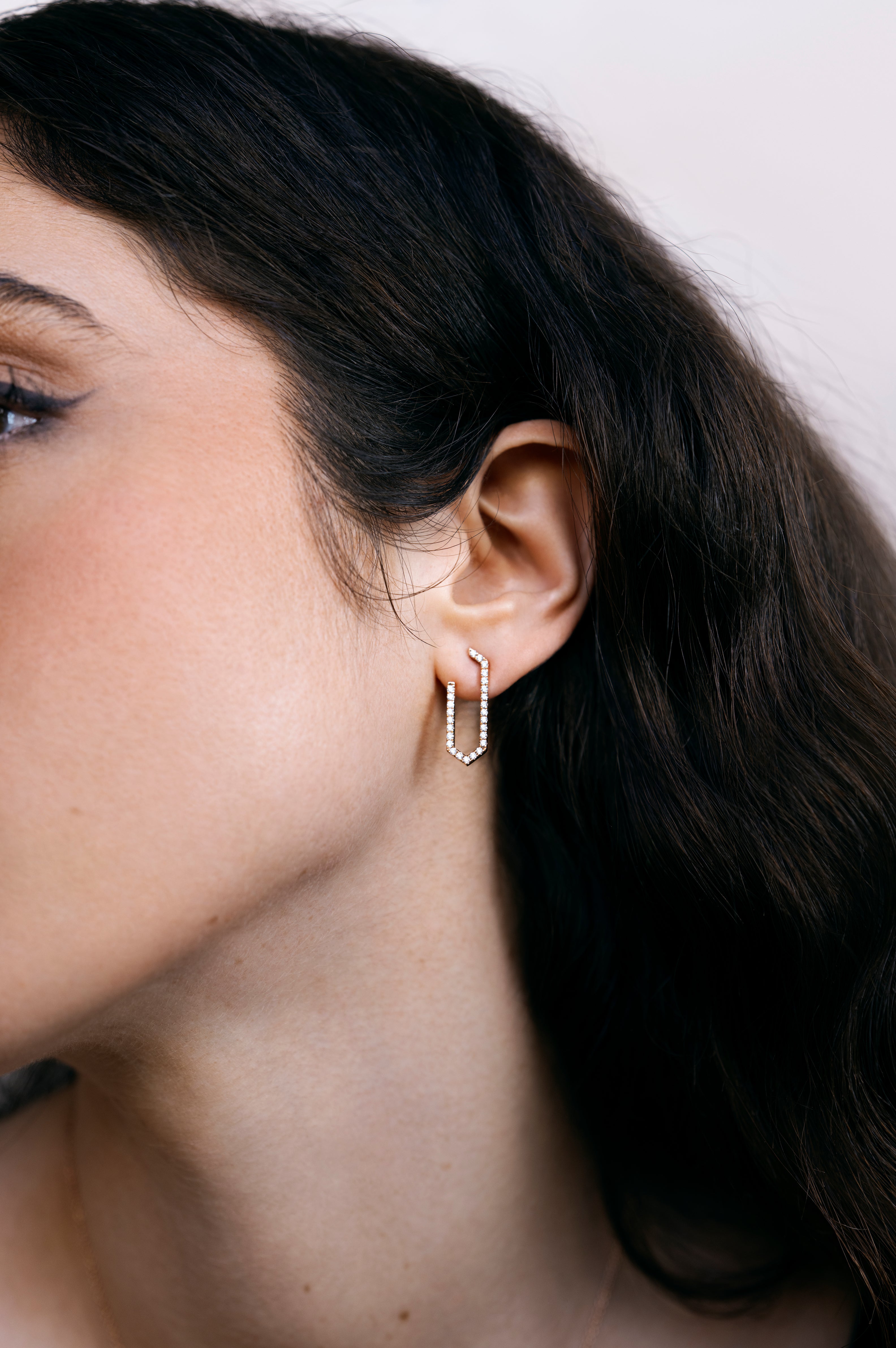 ROOTS MUSE ESSENCE EARRINGS PAVÉ - L