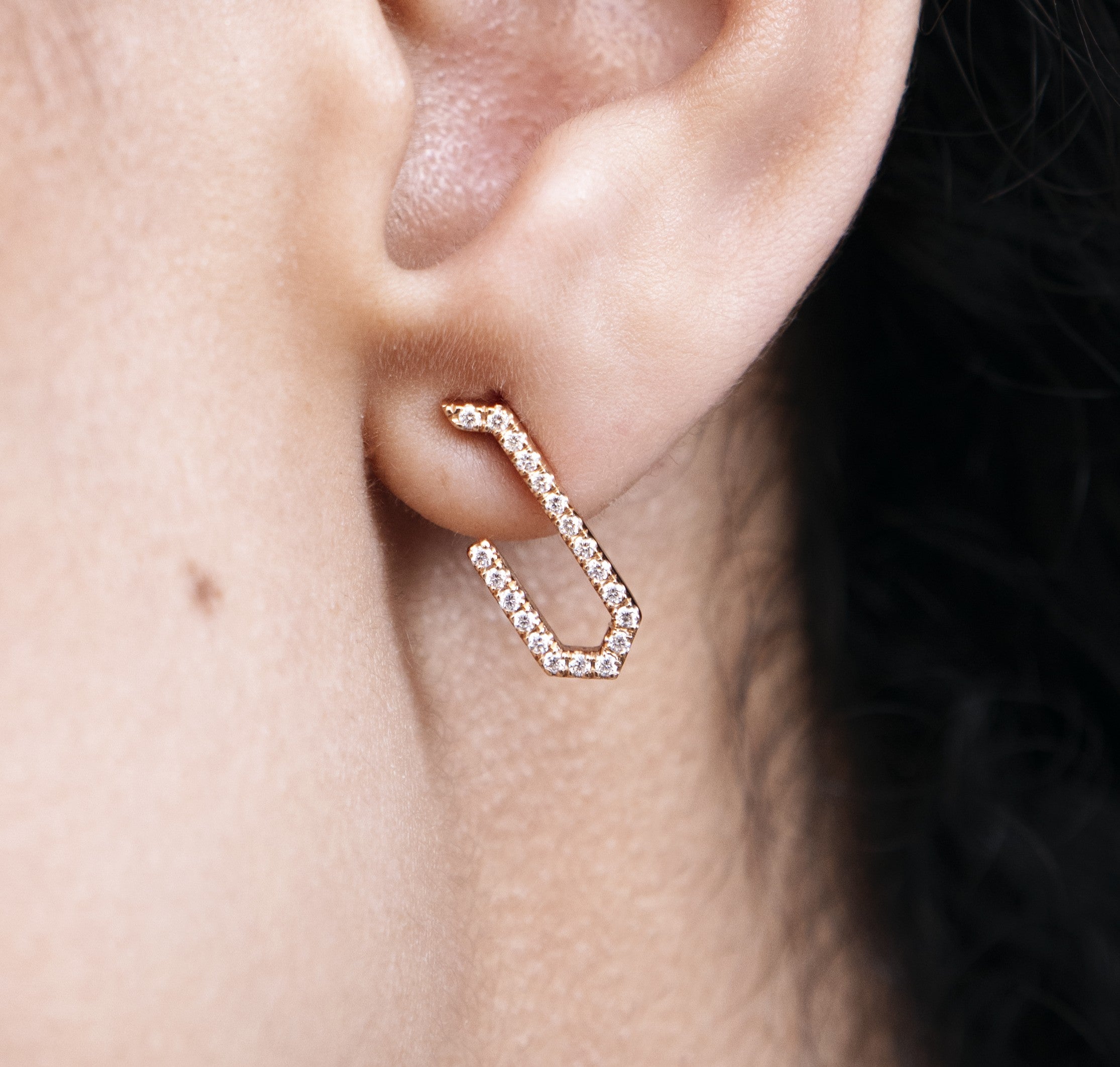 ROOTS MUSE ESSENCE EARRINGS PAVÉ - S
